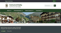 Desktop Screenshot of comune.gaby.ao.it